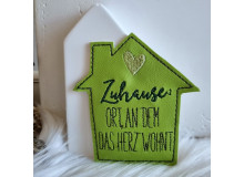 Stickdatei ITH - Haus Definition Zuhause